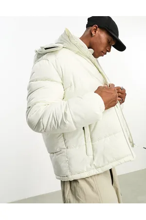 Bershka Hooded puffer jacket in