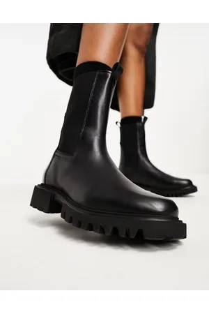AllSaints Hallie leather high ankle boots in