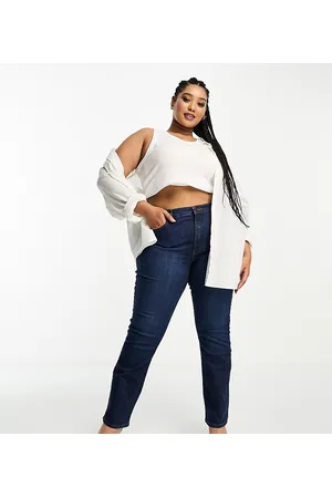 Wrangler High waisted slim leg jeans in indigo