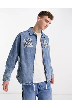 Vans Denim torrey coach jacket in stone wash