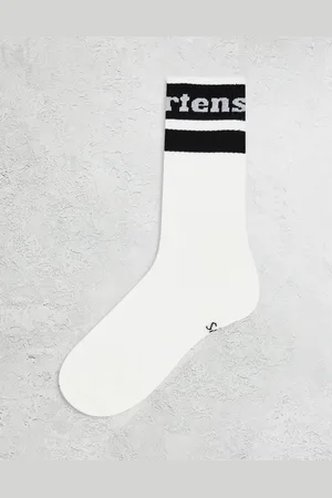 Dr. Martens Athletic logo socks in and white