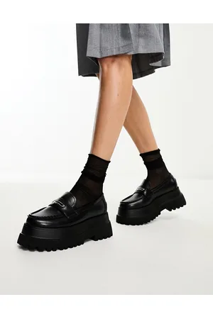 ASOS Maverick super chunky metal trim loafer in