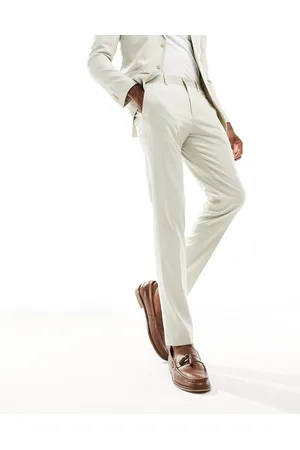 JACK & JONES Premium slim fit suit trouser in cream