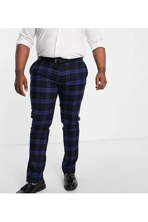 Twisted Tailor Plus suit trousers in tonal check