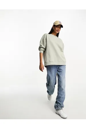 Stradivarius Oversized sweatshirt in khaki