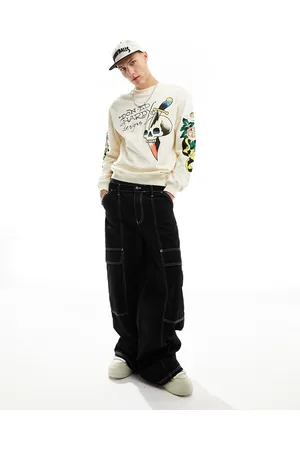 ED HARDY Relaxed sweatshirt with skull graphic front