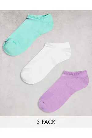 Nike Everday Plus ankle socks in fuschia, white and emerald
