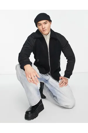 River Island Shearling jacket in black