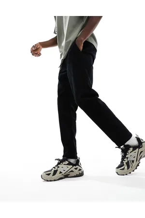 Only & Sons Elasticated waist tapered cropped cord trousers in