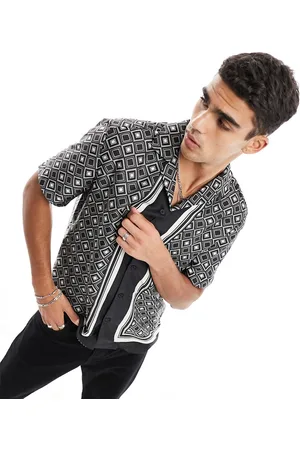 River Island Geo print shirt in