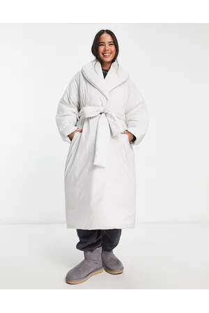 Weekday Zyan padded coat with belt detail in