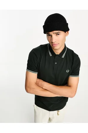 Fred Perry Twin tipped polo shirt in seagrass
