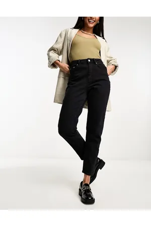 NA-KD High waist straight leg jeans in