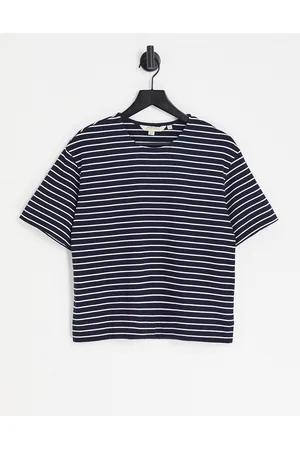 People Tree Long sleeve t-shirt in breton stripe cotton