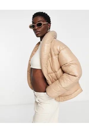 River Island Puffer coat in camel