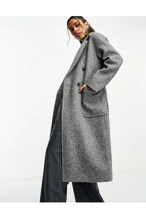 Glamorous Longline relaxed coat in brushed marl