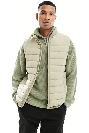 New Look Lightweight gilet in stone