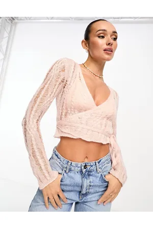 Stradivarius Ballerina tie cardigan in soft