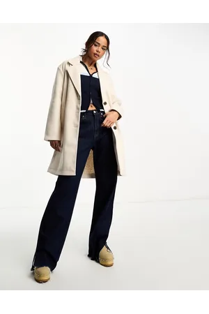 Pimkie Longline tailored coat in beige