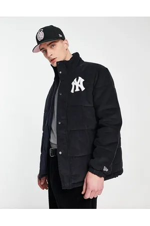 New Era New York Yankees corduroy puffer jacket in
