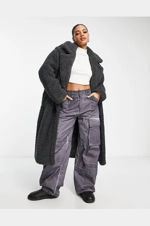 UGG Gertrude long teddy coat in