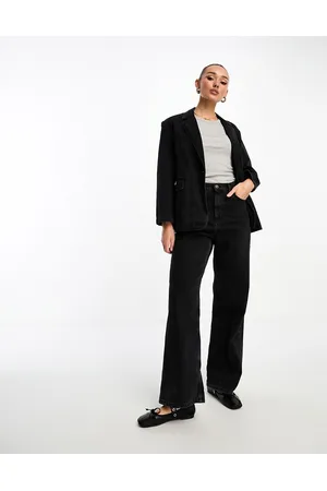Stradivarius Denim blazer in washed