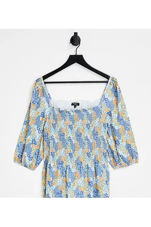 Simply Be Shirred top in floral