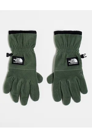 The North Face Etip touchscreen fleece gloves in khaki