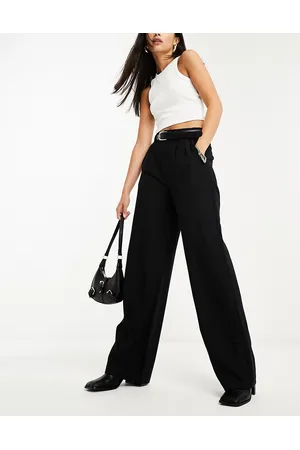 Stradivarius Tailored belted trouser in