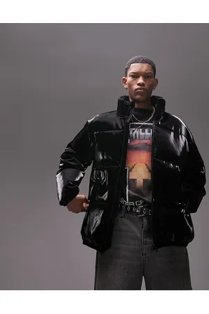 Topman Vinyl puffer in