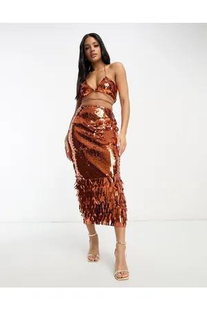 ASOS Co-ord sequin midi skirt in