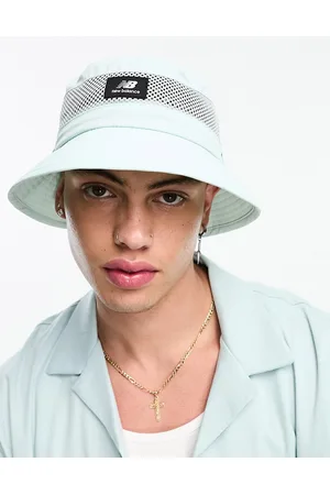 New Balance Bucket hat with logo in mint blue