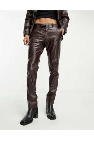 Twisted Tailor Trinity suit trousers in burgundy