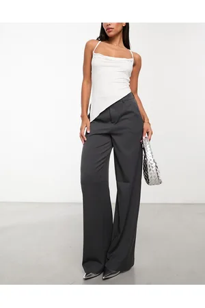 Object Mid rise pull on smart trousers in