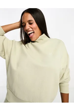 Fred Perry Mock neck tricot sweatshirt in off