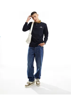 Lee Varsity logo relaxed fit rugby polo in