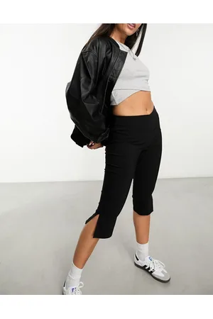 COLLUSION Slim split hem capri pant in