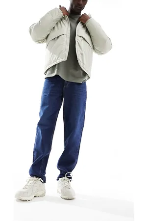 Lee Oscar relaxed tapered fit jeans in blue nostalgia dark wash
