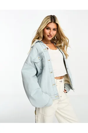 Wrangler Sherpa-lined denim jacket in light