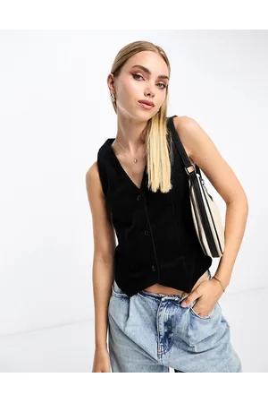 Monki Cord waistcoast in