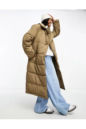 Y.A.S Padded belted maxi coat in
