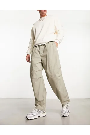 Pull&Bear Parachute trouser in beige