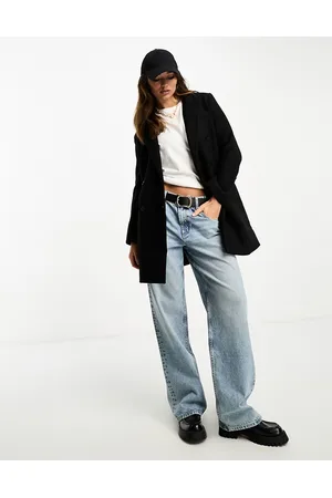 Stradivarius Tailored double breasted coat in