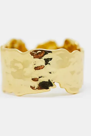 Accessorize Z collection plated molten band ring in