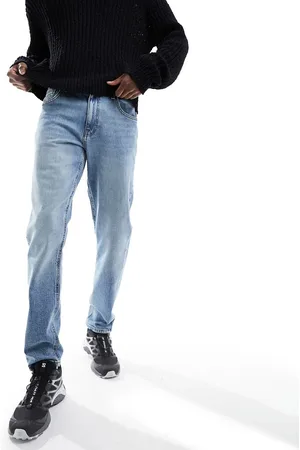 ASOS Stretch tapered jeans in vintage mid wash