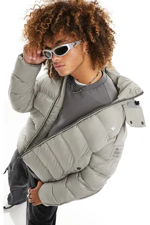 G-Star Whistler padded hooded coat in ecru