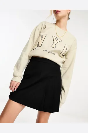 Monki Pleated mini skirt in