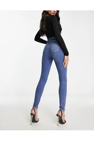 ASOS Push up skinny jean in mid - MBLUE