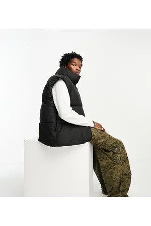 COLLUSION Nylon puffer gilet in