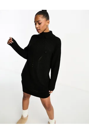 JDY Roll neck midi jumper dress in